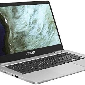 ASUS C423NA Chromebook 14" HD Laptop (Intel Dual Core Celeron Processor N3350, 4GB DDR4 RAM, 64GB SSD) Webcam, WiFi, Bluetooth, Type-C, Google Chrome OS - Silver (Renewed)