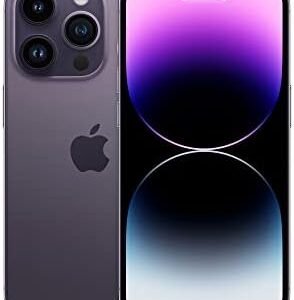 Apple iPhone 14 Pro, 256GB, Deep Purple - Unlocked (Renewed Premium)