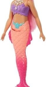 Barbie Dreamtopia Mermaid Doll with Curvy Body, Pink Hair, Pink Ombre Tail & Headband Accessory