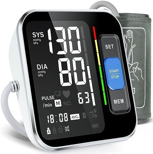 Blood Pressure Monitors for Home Use Upper Arm, Accurate cuff 8.7”-15.7” Monitor with Large Backlight Display 2 Users 240 Sets Memory & HR Detection, Digital BP Machine with Carrying Case