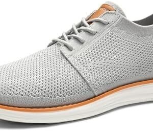 Bruno Marc Men's KnitFlex Breeze Mesh Sneakers Oxfords Lace-Up Lightweight Casual Walking Shoes