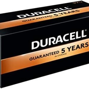 Duracell - CopperTop 9V Alkaline Batteries - long lasting, all-purpose 9 Volt battery for household and business - Pack of 12
