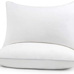 HIMOON Bed Pillows for Sleeping 2 pack,Standard Size Cooling Pillows Set of 2,Top-end Microfiber Cover for Side Stomach Back Sleepers