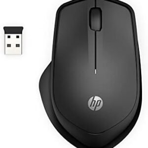 HP Wireless Silent 280M Mouse - Ergonomic Right-Handed Design, 18 Month Battery Life, and 2.4GHz Reliable Connection - Works for Computers and Laptops - Far Quieter Clicks than Most Mice,Black