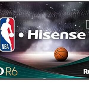 Hisense 50-Inch Class R6 Series 4K UHD Smart Roku TV with Alexa Compatibility, Dolby Vision HDR, DTS Studio Sound, Game Mode (50R6G),Black
