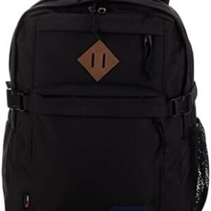 JanSport Main Campus FX Backpack - Travel, or Work Bag w 15-Inch Laptop Pack with Leather Trims, Black