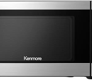 Kenmore KMCMV207S2-07 Countertop Microwave 6 Auto-Preset Menus, Child Lock, Defrost & Express Cooking Features, 0.7 Cu Ft, Stainless Steel