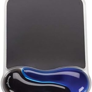 Kensington Duo Gel Mouse Pad with Wrist Rest, Ergonomic Mouse Pad with Wrist Support for Pain Relief, Comfortable Non-Skid Gel Mouse Pad for Computer, Laptop, Office & Home 9.6" x 7.6", Blue K62401AM