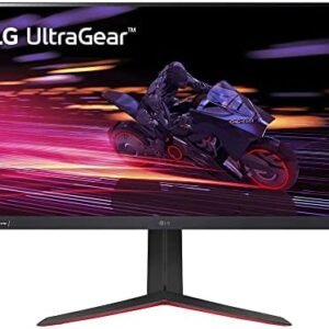 LG 32GP750-B 32 Inch QHD (2560 x 1440) IPS UltraGear Gaming Monitor with 1ms (GtG) and 165Hz Refresh Rate, NVIDIA G-SYNC Compatible with AMD FreeSync Premium, Tilt/Height/Pivot Adjustable - Black