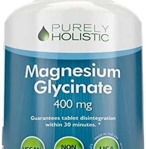 Magnesium Glycinate 400mg - 270 Magnesium Tablets (not capsules) - 400 mg Elemental Magnesium Vegan and Vegetarian