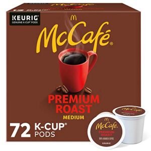 McCafe Premium Roast Coffee, Single Serve Keurig K-Cup Pods, Medium Roast, 72 Count (6 Packs of 12)