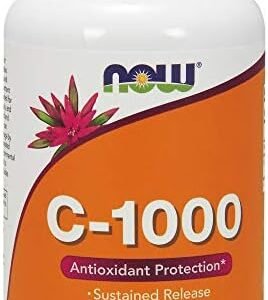 NOW Supplements, Vitamin C-1,000 with Rose Hips, Sustained Release, Antioxidant Protection*, 250 Tablets
