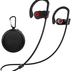 Otium Bluetooth Earbuds Wireless Headphones Bluetooth Headphones, Sports Earbuds, IPX7 Waterproof Stereo Earphones for Gym Running 15 Hours Playtime Sound Isolation Headsets,Black