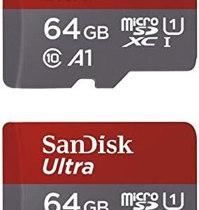 SanDisk 64GB X2 (128GB) MicroSDXC Ultra Uhs-1 Memory Card