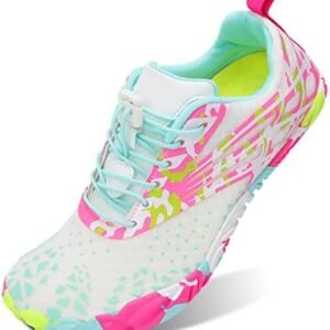 Scurtain Unisex Mens Womens Athletic Hiking Water Shoes Quick Dry Barefoot Aqua Shoes Swim Shoes Beach Shoes with Drainage