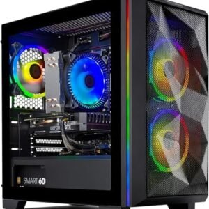 Skytech Gaming Chronos Mini Gaming PC Desktop – Intel Core i3 10100F 3.6 GHz, GTX 1650, 500GB SSD, 16G DDR4 3200, 600W Gold PSU, AC Wi-Fi, Windows 10 Home 64-bit,Black