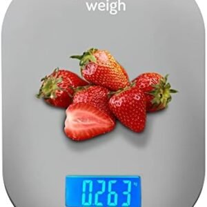 Smart Weigh Food Scale, Digital Kitchen Scale Weight Grams and Ounces for Baking Cooking and Meal Prep 5 Modes Tare Function for Weight Loss, Ingredients, Dieting, and Keto Diet