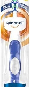 Spinbrush PRO CLEAN Battery Powered Toothbrush, Soft Bristles, 1 Count, Gold or Blue Color May Vary