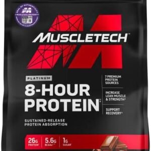 Whey Protein Powder | MuscleTech Phase8 Protein Powder | Whey & Casein Protein Powder Blend | Slow Release 8-Hour Protein Shakes | Muscle Builder for Men & Women | Chocolate, 4.6 lbs (50 Servings)