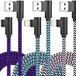 iPhone Charger Cord Lightning Cable 10 ft 3 Pack iPhone Charging Cable Long iPhone 11 Charger 10ft [Apple Certified] Nylon Braided Fast Charging for 13 mini/13/12/11 Pro MAX/XR/XS/8/7/Plus/6S/SE/iPad…
